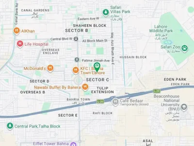 1 Bed Fully Furnished Apartment For Rent In Bahria Town Lahore, Nearby Commercial Market, School, Mosque and health Care Canter