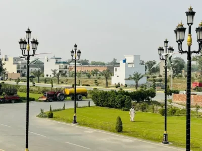 3 Marla Installments Plot For Sale 50% Advance 50% Remaining installments on ground Possession plot in Ali Housing Society AbuBakar Block