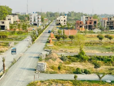 3 Marla Installments Plot For Sale 50% Advance 50% Remaining installments on ground Possession plot in Ali Housing Society AbuBakar Block