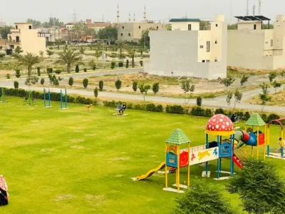 5 Marla plot for sale on 3.5 Year's installment booking just only 6 lakh monthly installment 40000 in Ali Housing Society near Bahria Town Lahore