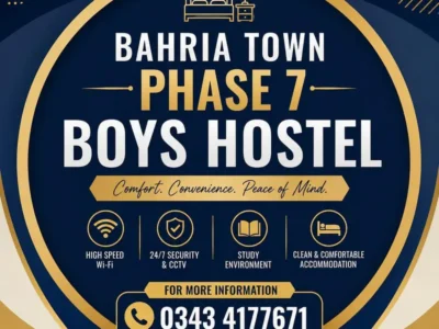 bahria town boys hostel rawalpindi