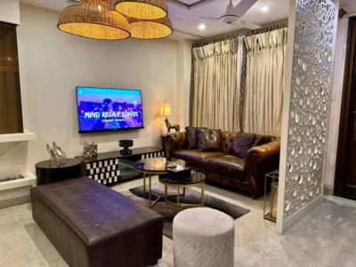 Fully Furnished, 2 Beds Apartment For Rent In Phase 8 Airport Road Lahore Near KFC Park