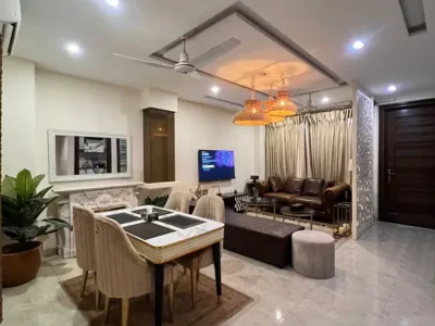 Fully Furnished, 2 Beds Apartment For Rent In Phase 8 Airport Road Lahore Near KFC Park