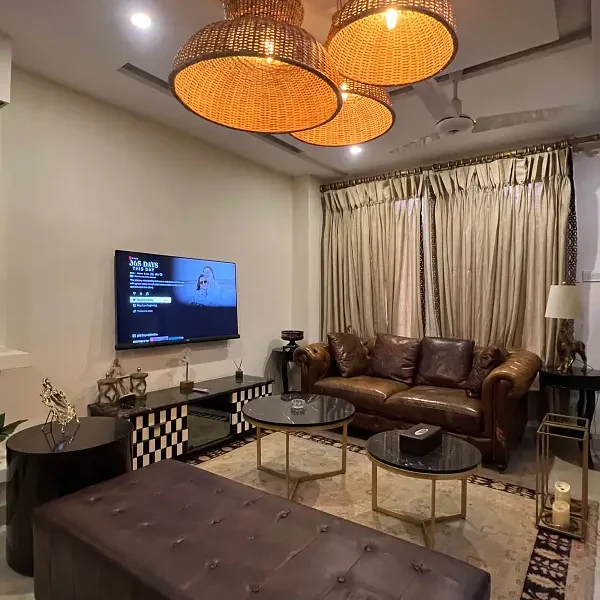 Fully Furnished, 2 Beds Apartment For Rent In Phase 8 Airport Road Lahore Near KFC Park