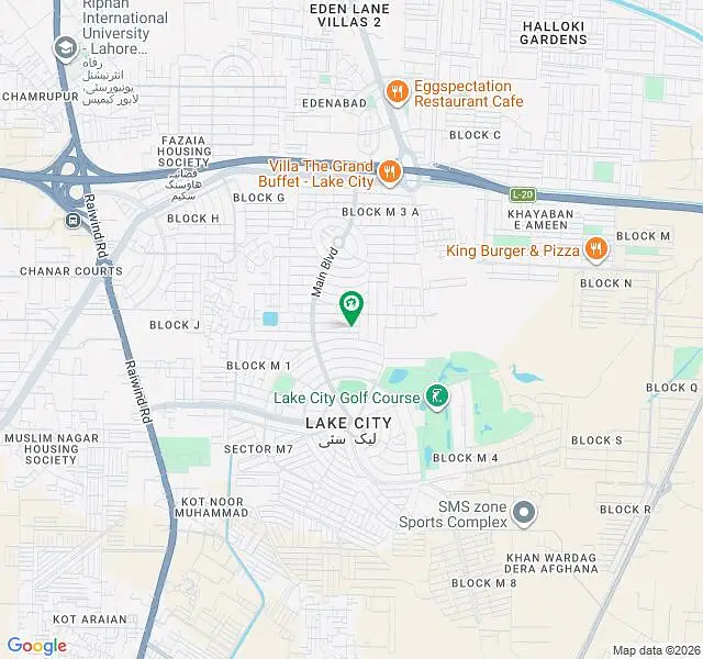 GOLF 1 KANAL PRIME LOCATION PLOT UP FOR SALE