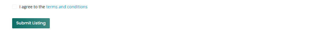 confirm you agree with all the terms and click "Submit Listing" button.
