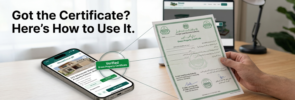 What to do after getting Green Property Certificate?