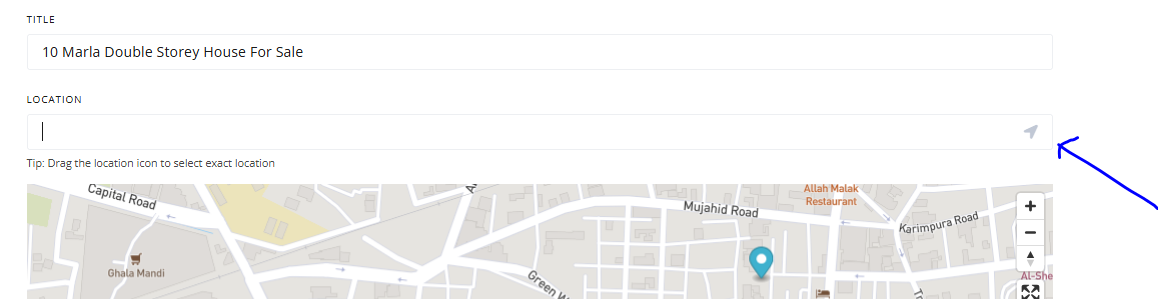 Step 5: Fill in Your Title and Area Location