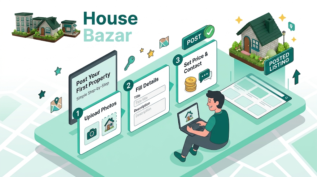 How to Post Your First Property Listing on HouseBazar… A Simple Step-by-Step Guide