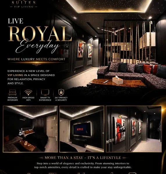 One Bed Ultra Luxury Furnished Apartment for Short-Term Rent Basis